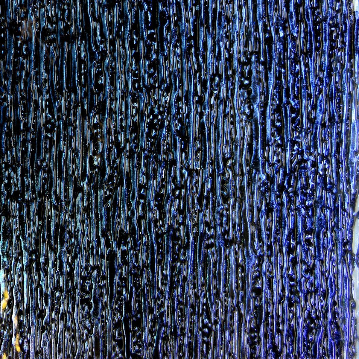 Van Gogh Glass - Blue/Violet Sparkle Rain - 5x10cm