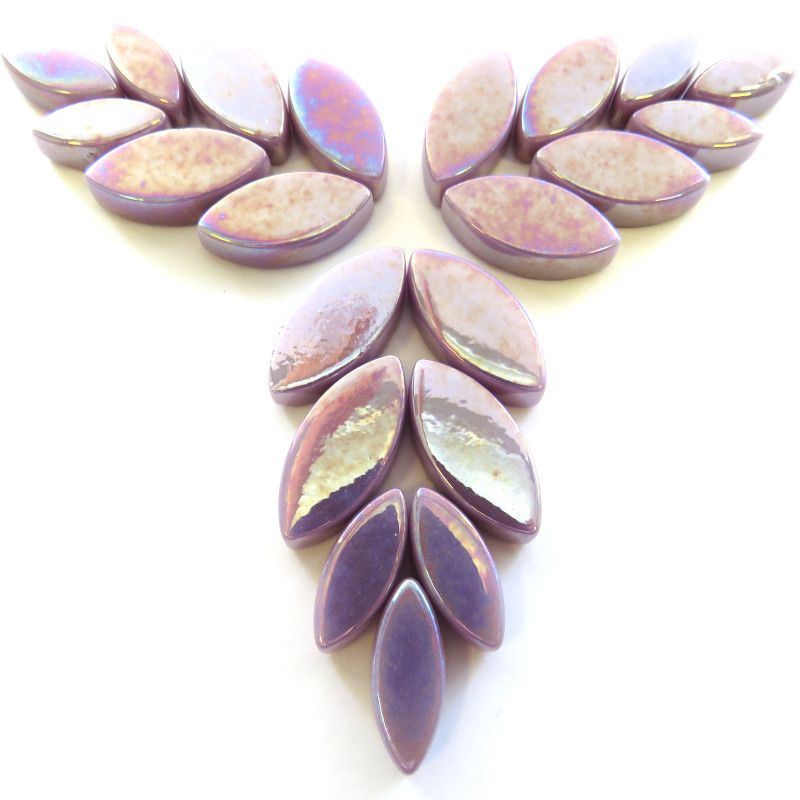 Glass Petals Iridised - Lilac