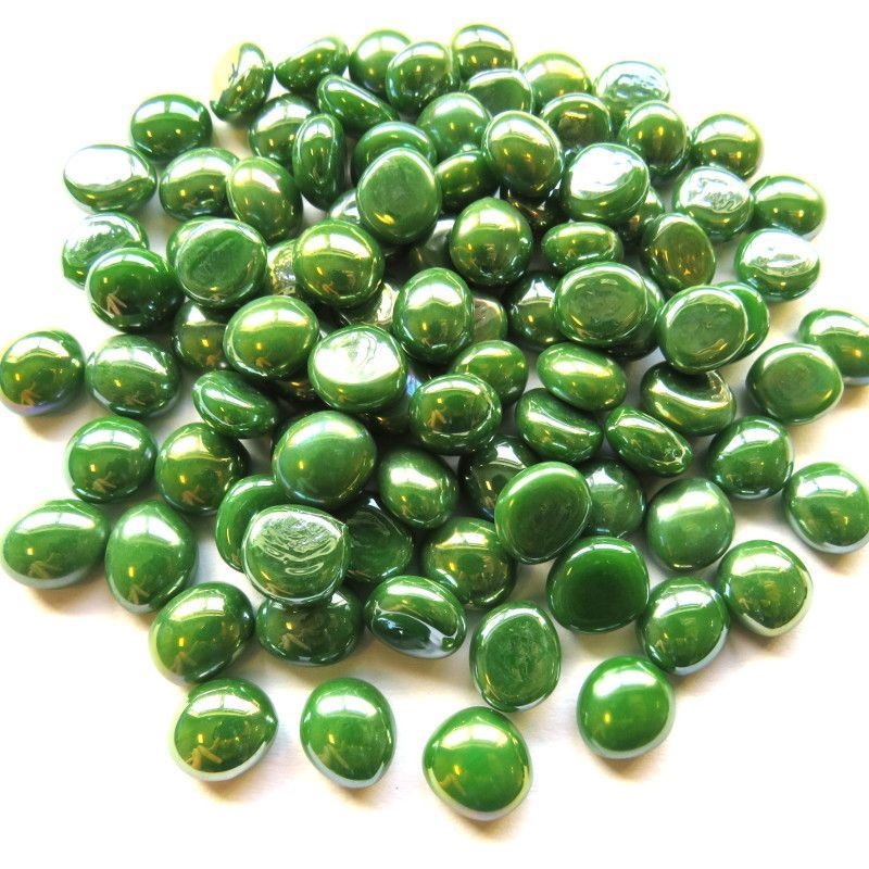 Mini Gems - Green Opalescent