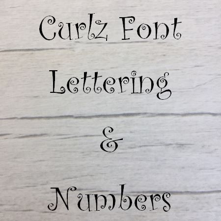 Base MDF - Curlz font Letters words and names