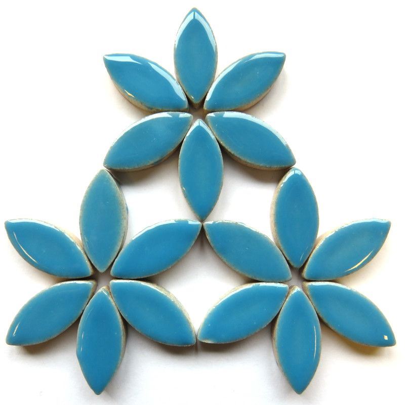 25mm Ceramic Petal - Thalo Blue