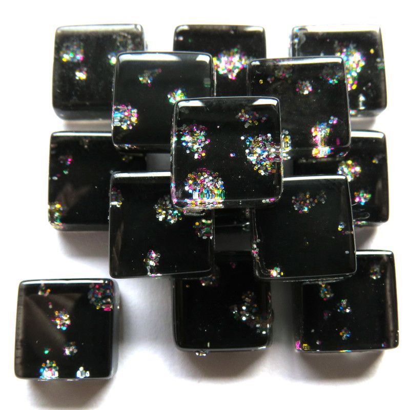 10mm Glitter Loose - Black Sequin