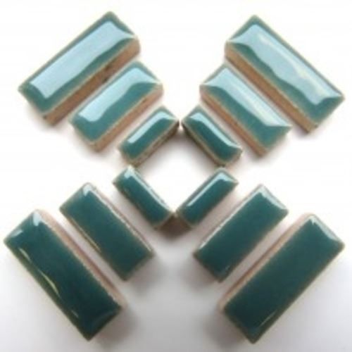 Ceramic Rectangles - Phthalo Green H16