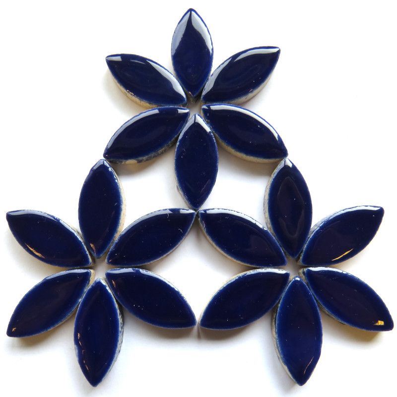 25mm Ceramic Petal - Indigo Blue