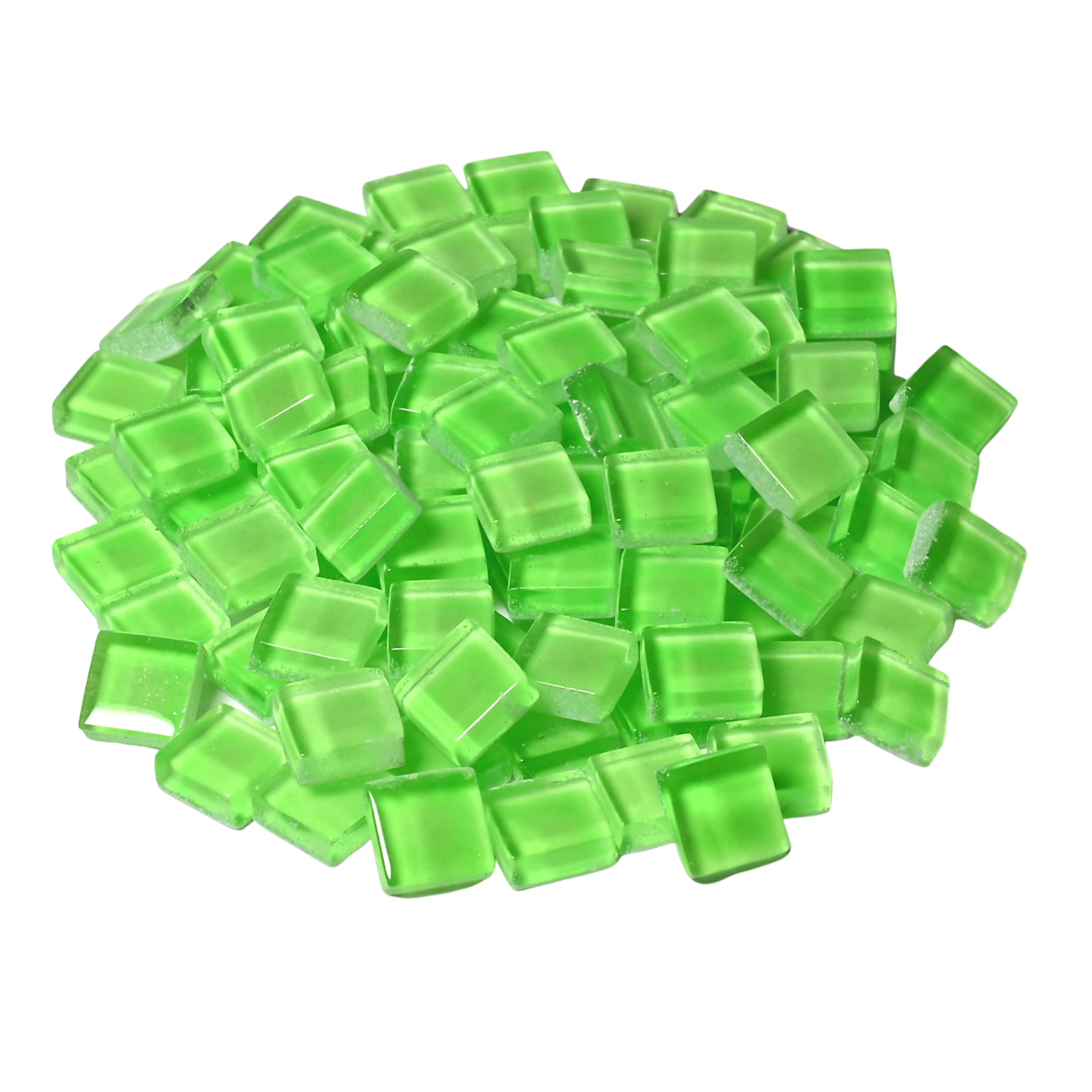 Soft Glass Squares - Green Glow In The Dark