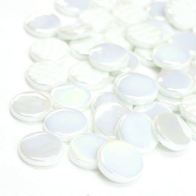 Penny Rounds Iridised - 040P Opal White