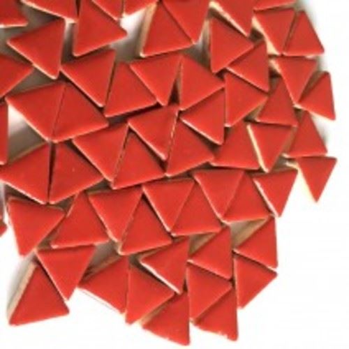 Ceramic Triangles - Poppy Red