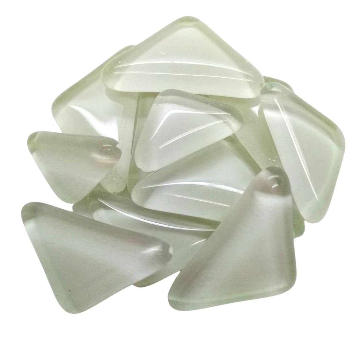Soft Glass Puzzles Triangles - White - 250g