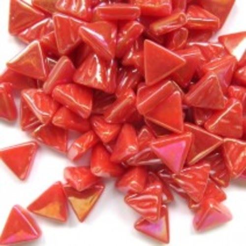 10mm Triangles Iridised - 106P Watermelon