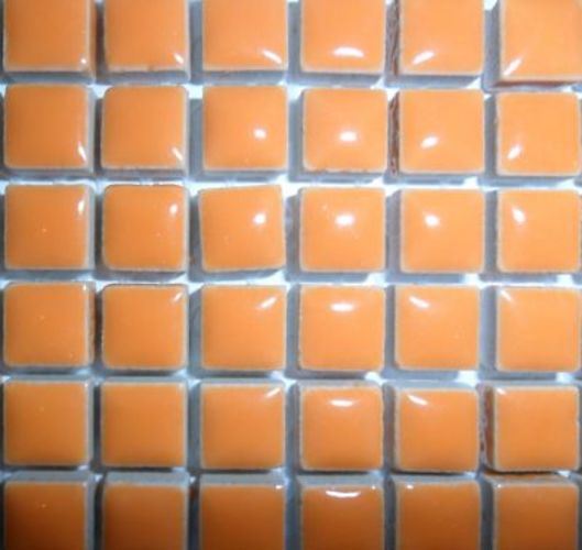 10mm Glazed Ceramic - Popsicle Orange H6