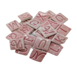 Handmade Shapes - Letters/Numbers Pink - A to Z