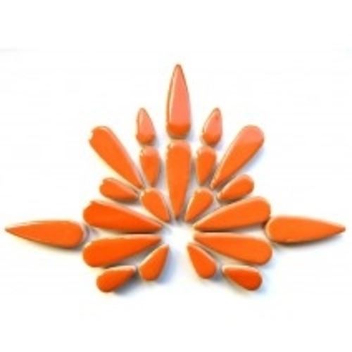 Ceramic Teardrops - Popsicle Orange
