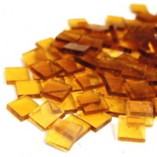 Mini Stained Glass tiles - Clear Amber MT10 - 250g