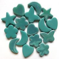 Glass Charms - Teal - DISCONTINUED