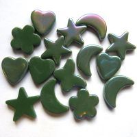 Glass Charms - Deep Green - DISCONTINUED