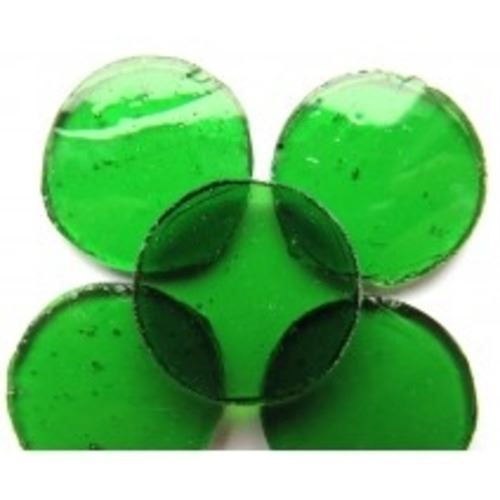 Small Tiffany Circles - Acid green - Set of 5