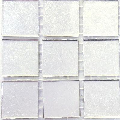 24ct Gold - White Gold Flat 20mm: 1 tile - Piece
