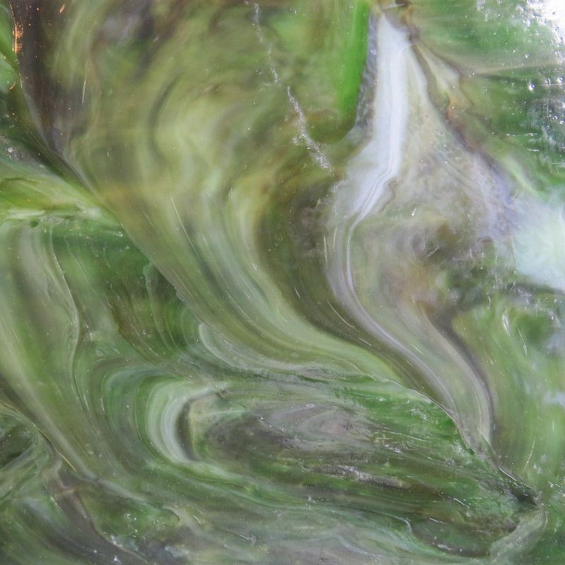 Premium Glass - Olive Amber Swirl - DISCONTINUED