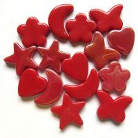 Glass Charms - Deep Red - DISCONTINUED