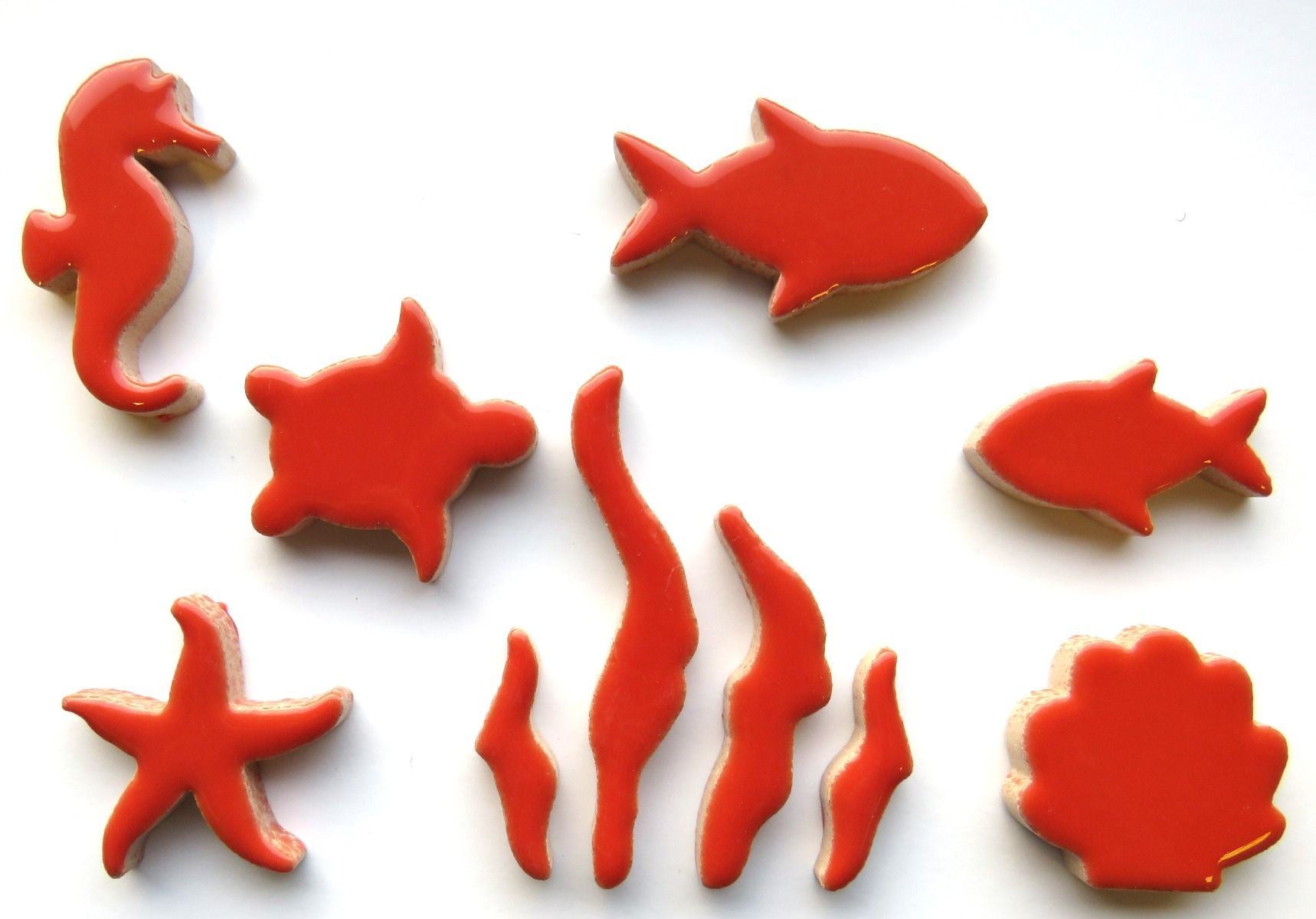 Sealife Charms - Coral Red H5