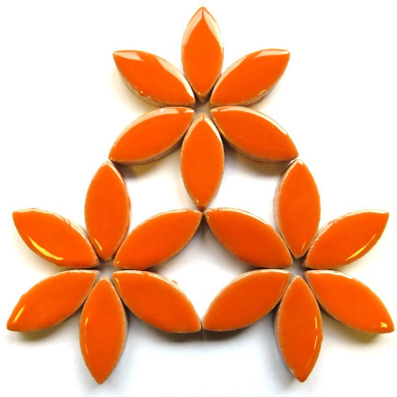 25mm Ceramic Petal - Orange