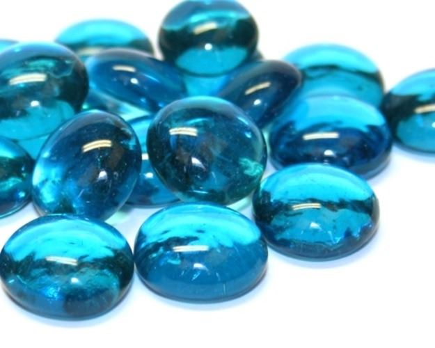 Glass Nuggets - Turquoise Crystal