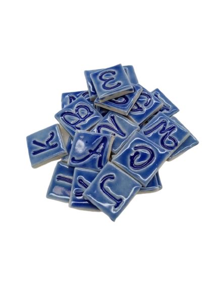 Handmade Shapes - Letters/Numbers Blue - A to Z