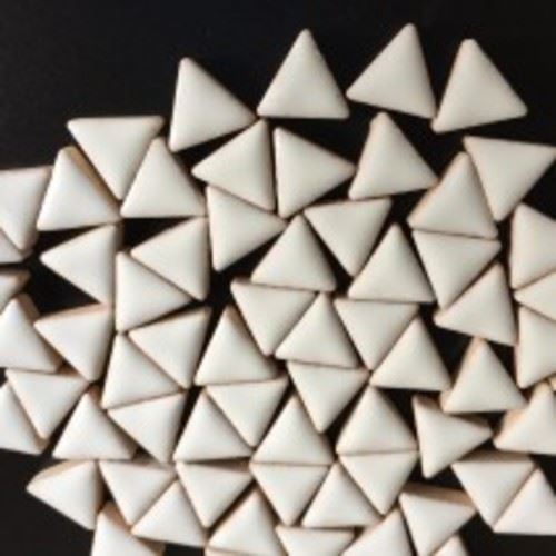 Ceramic Triangles - White