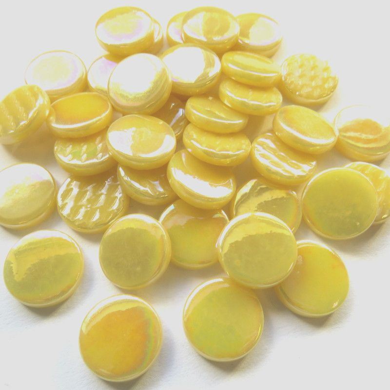Penny Rounds Iridised - 031P Corn Yellow