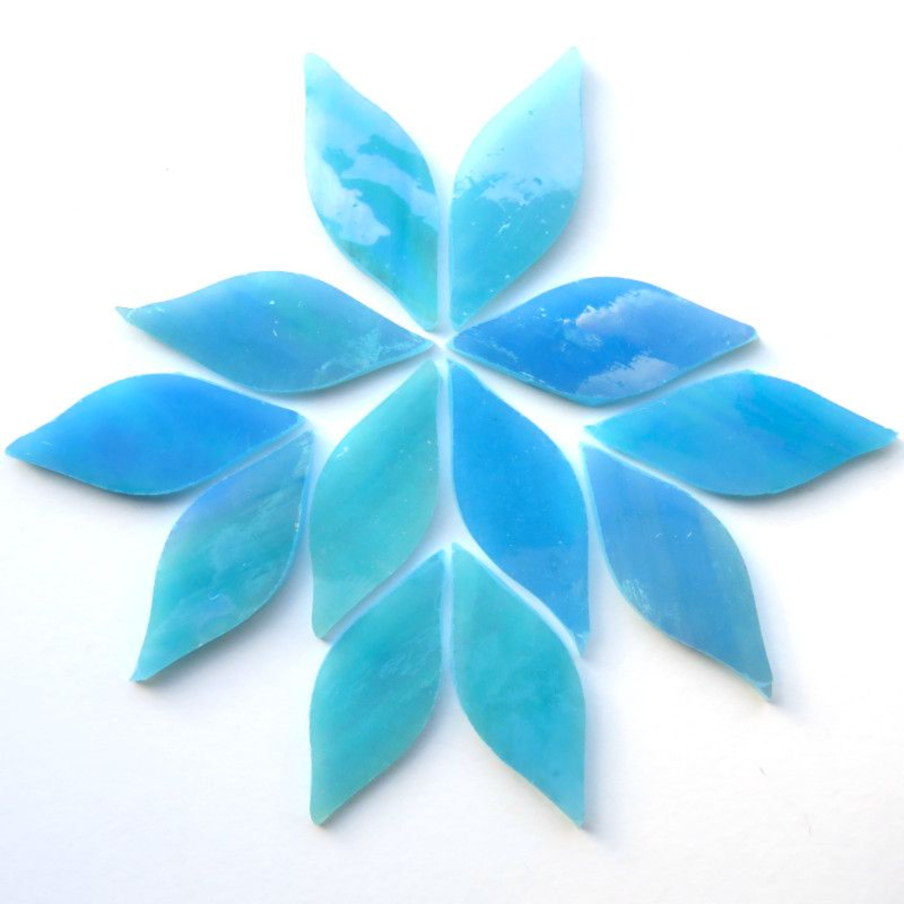 Small Tiffany Petals - Aquamarine