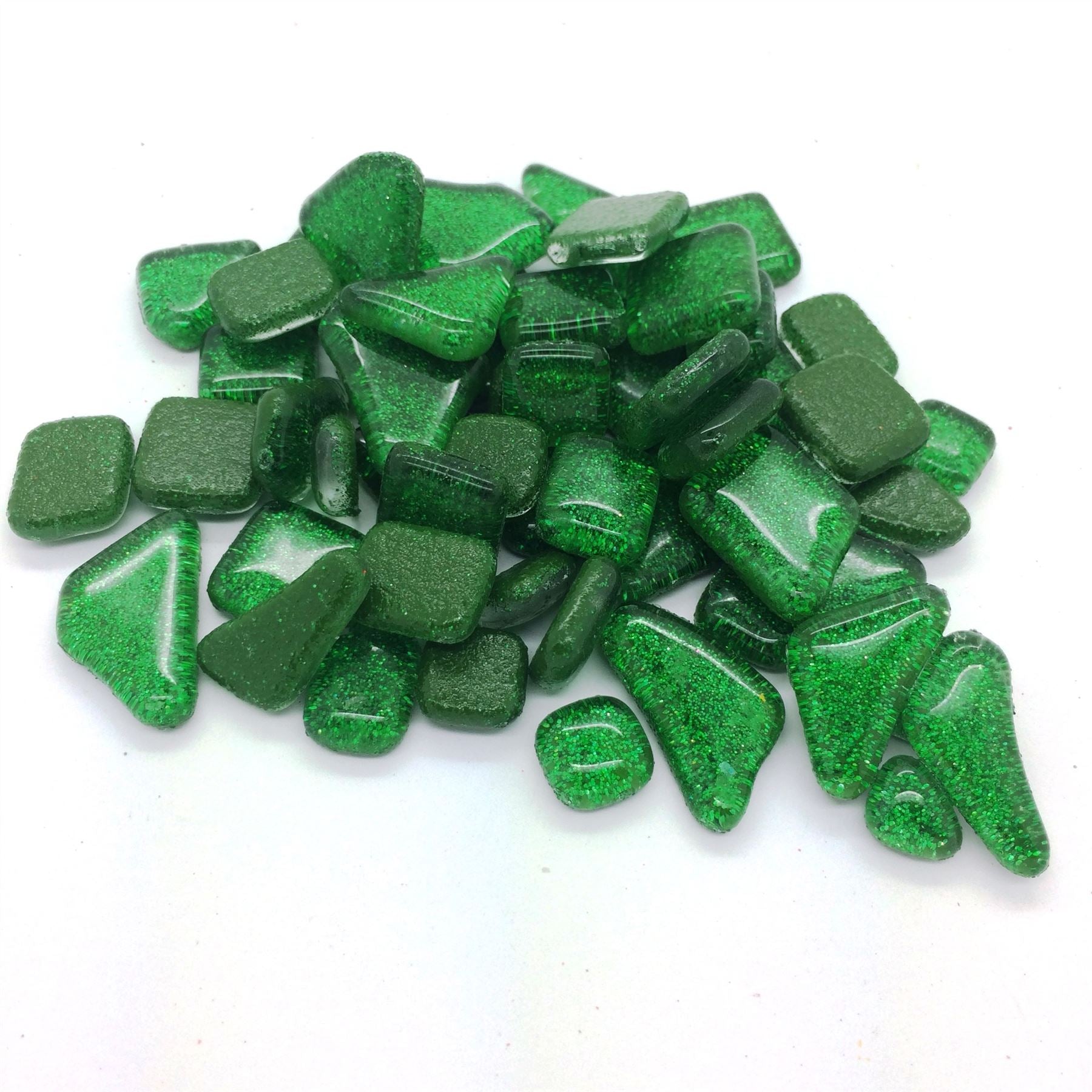 Glitter Shapes Loose - Green