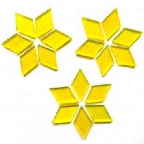 Stained Glass diamonds - Clear Yellow