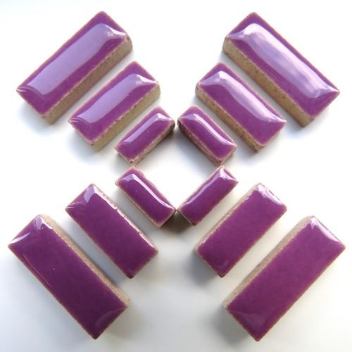 Ceramic Rectangles - Pretty Purple H43