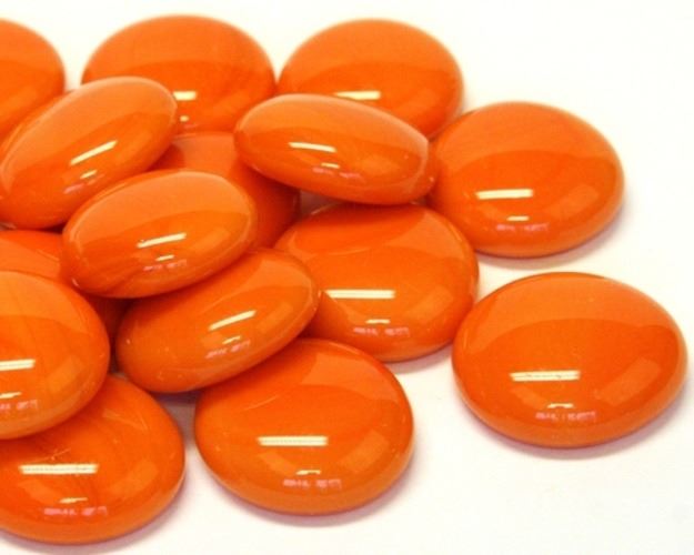 Glass Nuggets - Orange Marble