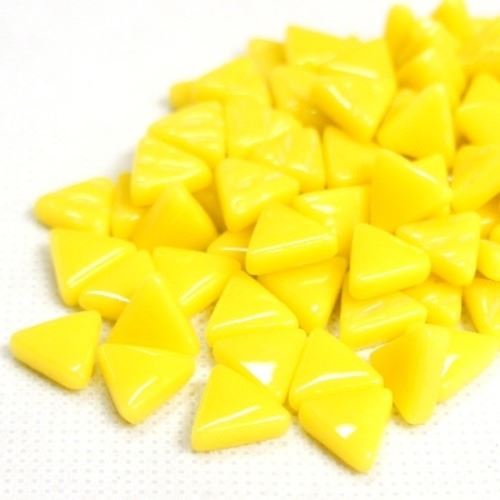 10mm Triangles - 030 Opal Yellow