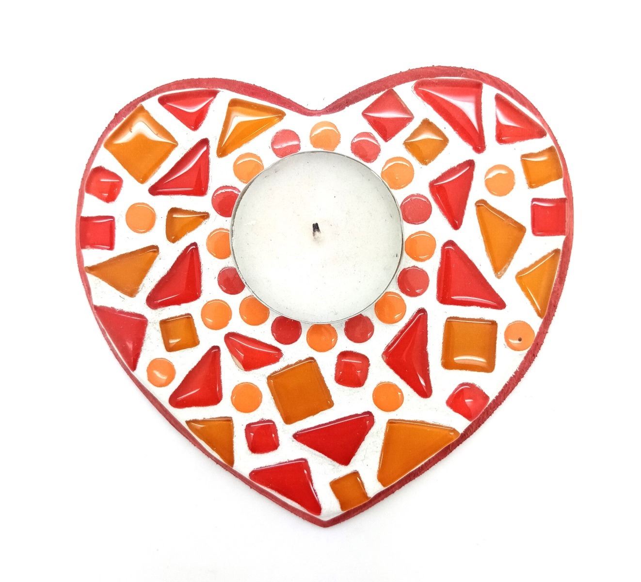 Kit - Heart Candleholder 13cm - Red