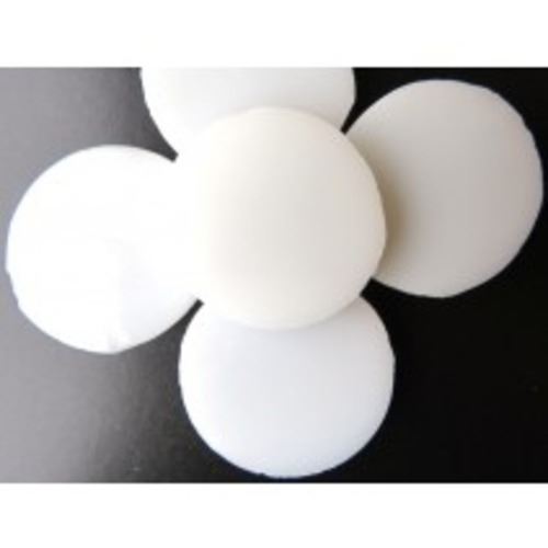 Small Tiffany Circles - White - Set of 5