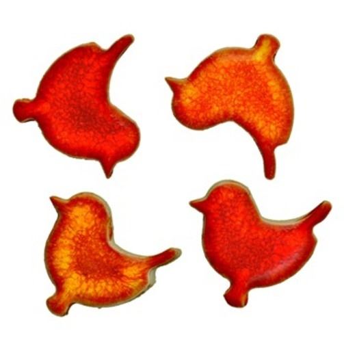 Handmade Shapes - Red Sweet Tweets: Pack of 4