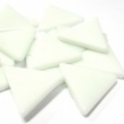 29mm Triangles - White Opal 40