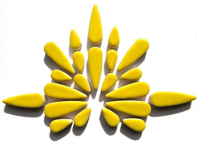 Ceramic Teardrops - Citrus Yellow