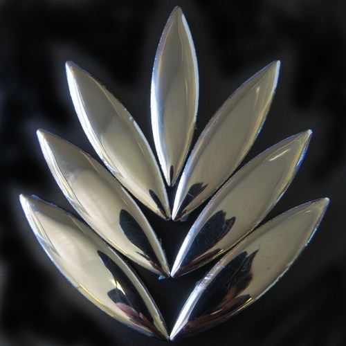 Ceramic XL Petals - Silver H02