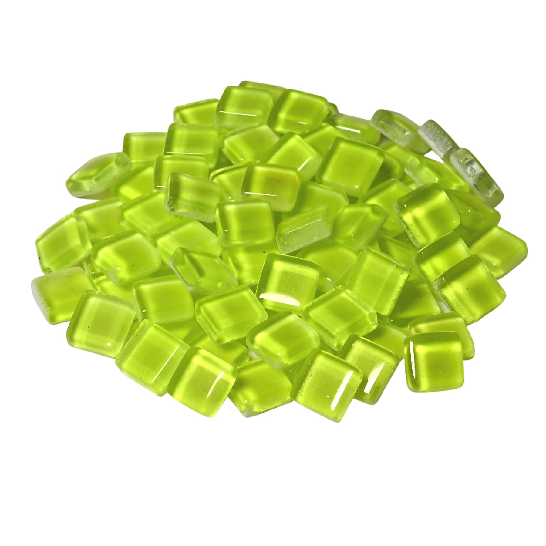 Soft Glass Squares - Yellow Glow In The Dark - *DISCONTINUED*