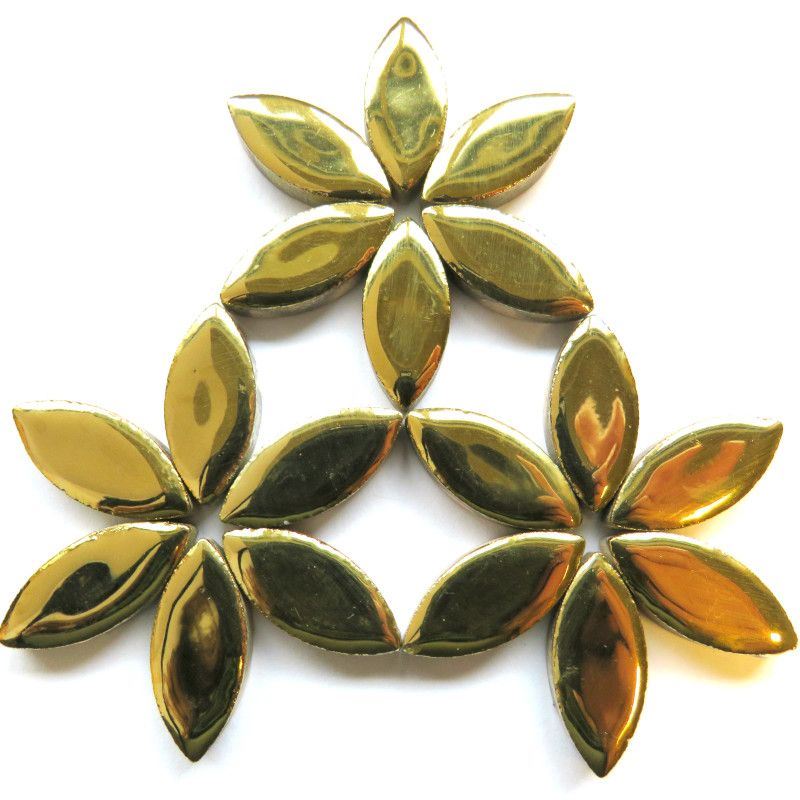 25mm Ceramic Petal - Gold
