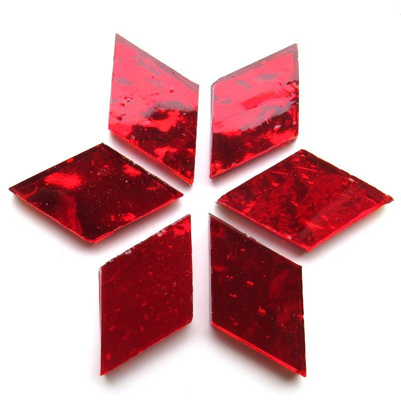 AR01 Glass Diamonds - Red Wavy