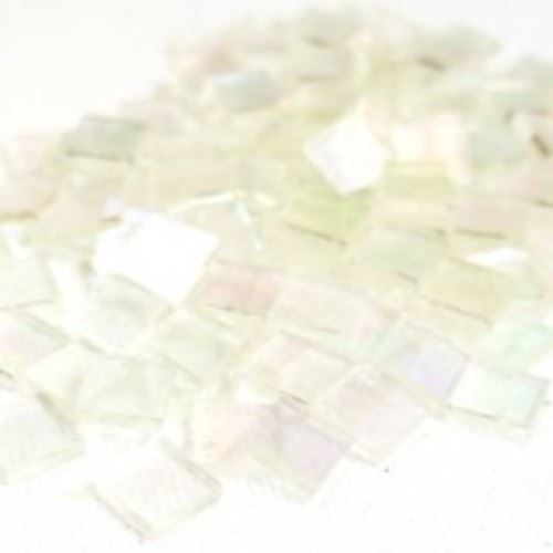 Mini Stained Glass tiles - Clear Iridescent MT11 - 250g