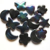 Glass Charms - Black - DISCONTINUED