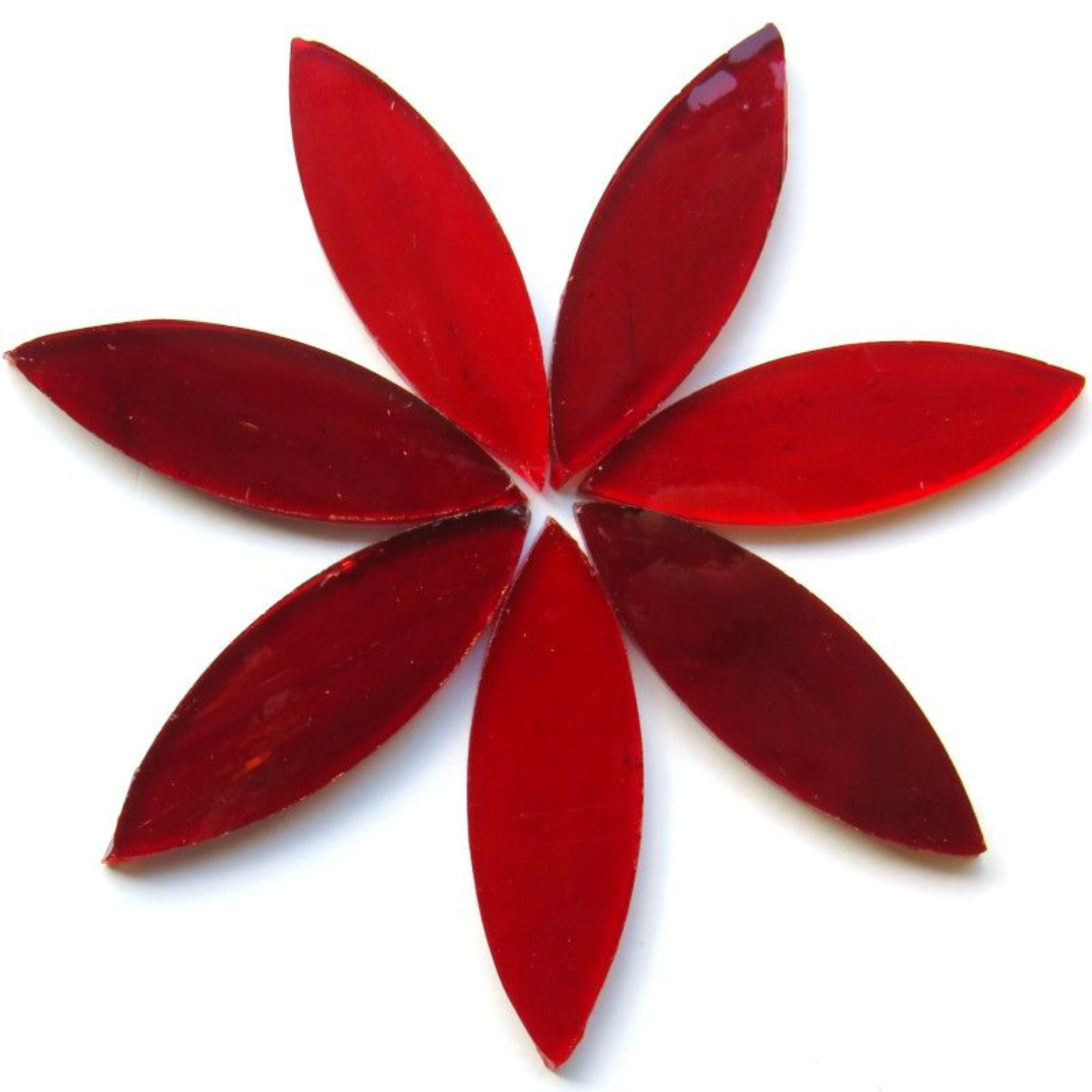 Large Tiffany Petals - Clear Crimson