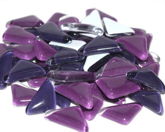 Soft Glass Puzzles - Purple Pansy