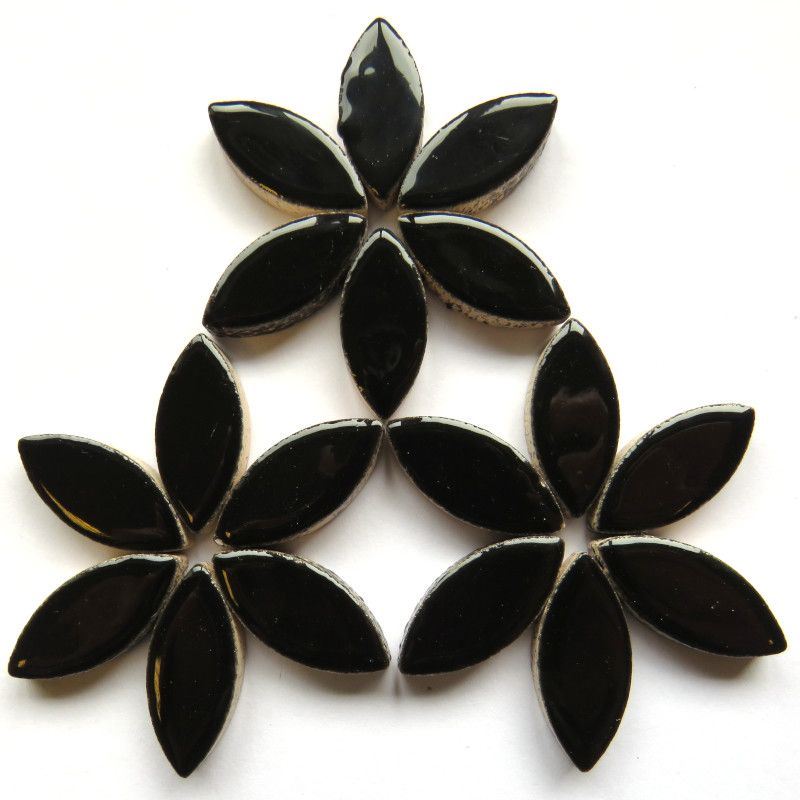 25mm Ceramic Petal - Black