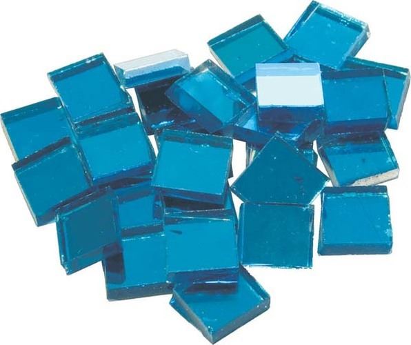 Mirror Tiles - 20mm Blue